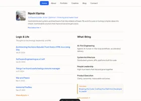 New website - Home page