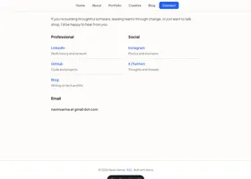 New website - Connect page