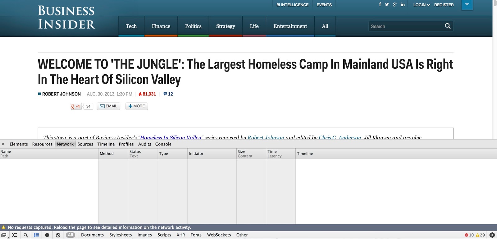 Chrome DevTools network panel